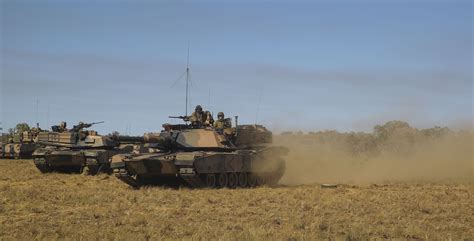 File:Australian Army Abrams tanks during Exercise Koolendong at ...