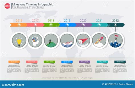 Milestone Timeline Infographic Design. Vector Illustration ...