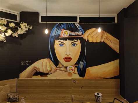 Designer Wall Paint for Sushi Nuk Restaurant | Mapia