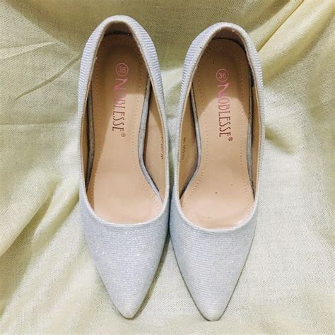 Silver Heels, Women's Fashion, Footwear, Heels on Carousell