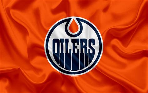 Download wallpapers Edmonton Oilers, hockey club, NHL, emblem, logo ...