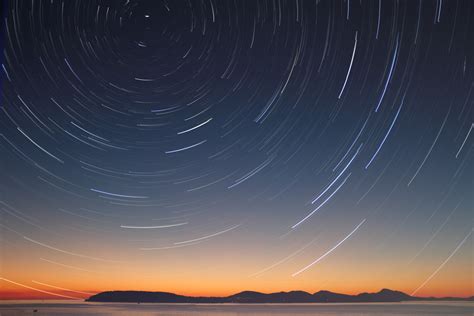 Download Sky Night Nature Star Trail 4k Ultra HD Wallpaper