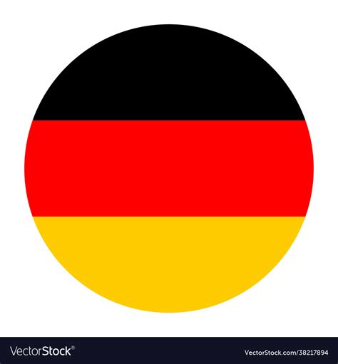 Germany flag circle banner flag Royalty Free Vector Image