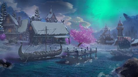 Concept art Viking Village on Behance