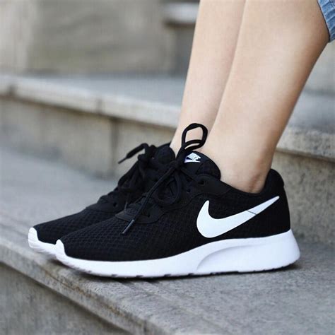 Nike Shoes | Nike Womens Tanjun Black | Color: Black/White | Size: 10 ...