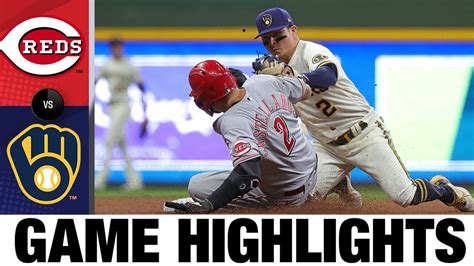 Reds vs. Brewers Game Highlights (8/25/21) | MLB Highlights - Win Big ...