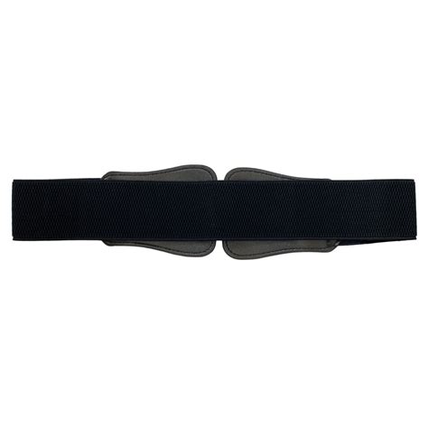 Plus Size Wide Elastic Cinch Fashion Belt Black | eVogues Apparel