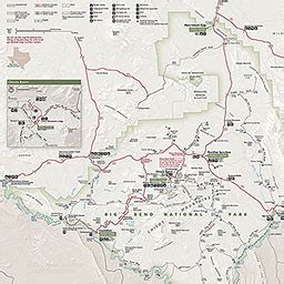 Big Bend National Park Maps - Hiking In Map