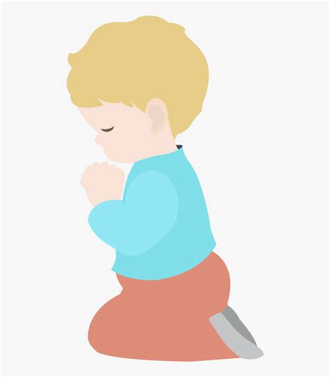 Child Praying Silhouette Clipart