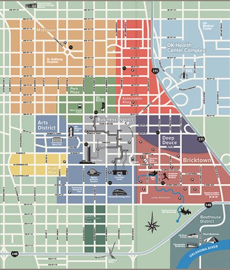 Map Of Downtown Oklahoma City