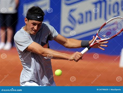 Australian Tennis Players Nick Kyrgios L And Thanasi Kokkinakis Warm Up ...