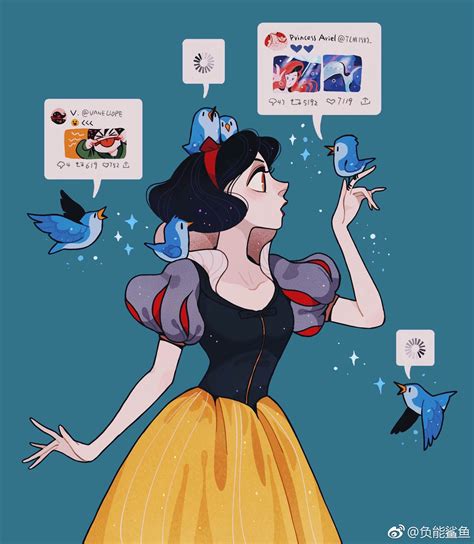 Snow white and her new birdie friends – Artofit