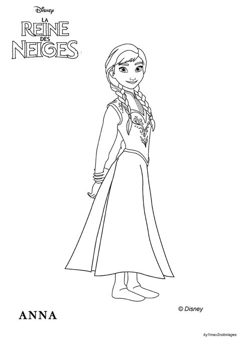 Coloriage officiel de la reine des neiges- Elsa la Reine des Neiges imprimer et a colorier