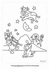 Hey Diddle Nursery Rhyme Coloring Pages sketch template