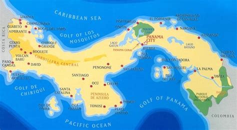 Canale di Panama nell'America Centrale - geografia - Studia Rapido