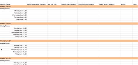 Content Marketing Editorial Calendar Template To Rock Your Social Media Marketing