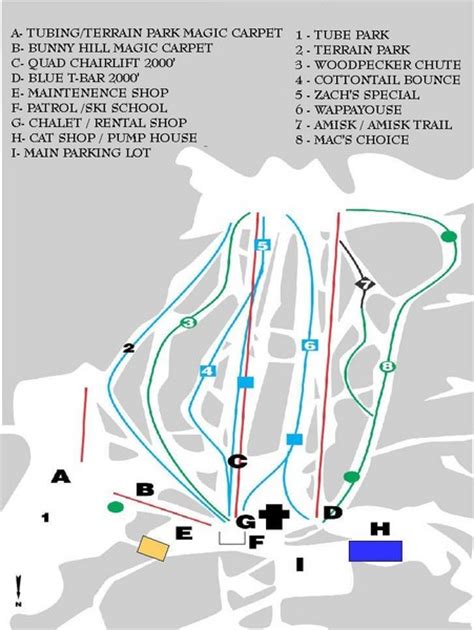 Table Mountain Ski Trail Map • mappery