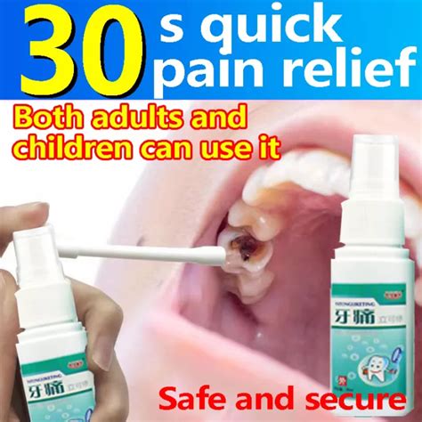 【3 Seconds Pain Relief】Toothache Spray 35ml Fast Pain Relief Plant Extracts Hormone Free Wisdom ...