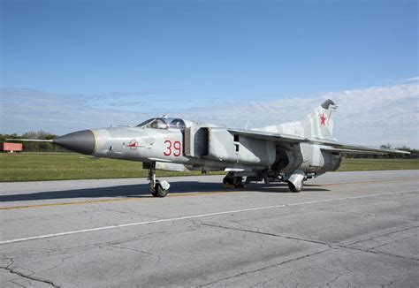 Mikoyan-Gurevich MiG-23 (Flogger) Swing-Wing Fighter-Interceptor Aircraft