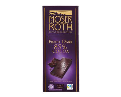 Moser Roth Dark 85% Chocolate Block 125g | ALDI Australia