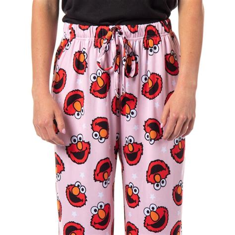 Sesame Street Women's Elmo Muppet Face Tossed Print Sleep Pajama Pants ...