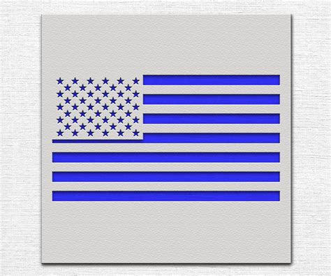 American Flag Stencil - Art and Wall Stencil - Stencil Giant