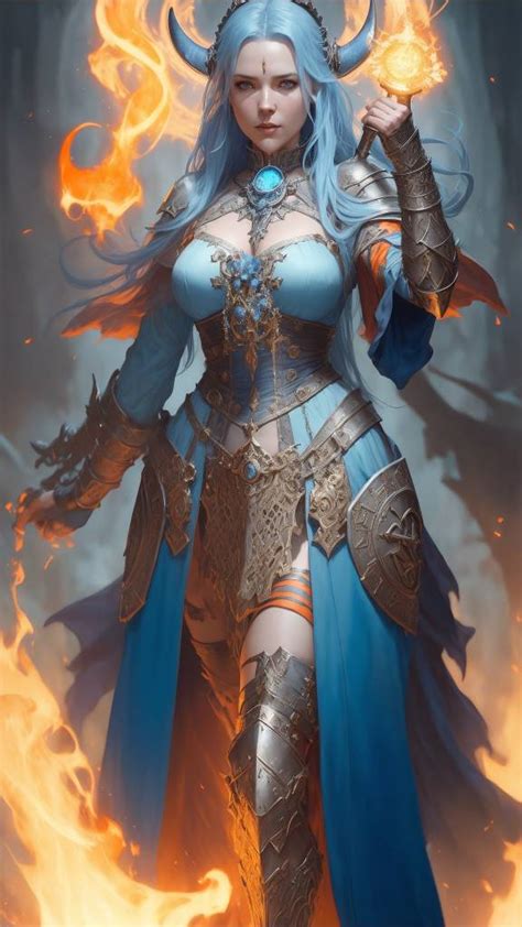 Blue Sorceress by IonicAI on DeviantArt