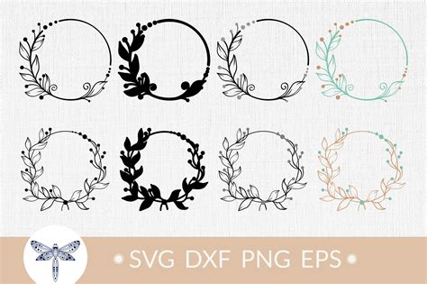 Wreath Frame Svg Watercolor Wreath Cricut Wedding Wreath Svg Floral Wreath Svg Wreath Clipart ...