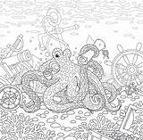 Free Octopus Coloring Pages sketch template