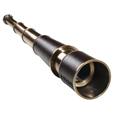 Rufus Modern Classic Polished Bronze Spyglass Telescope Tube