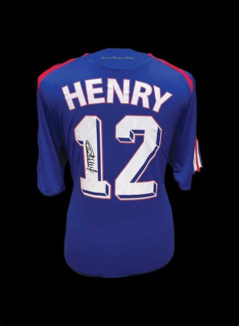 Thierry Henry signed France 2007/08 shirt - All Star Signings