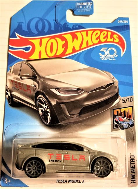 Hot Wheels 50th Anniversary Tesla Model X - HW Metro - Gray | Hot wheels, Tesla model x, Tesla model