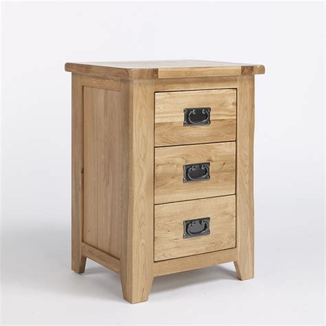 Wesbury reclaimed oak 3 drawer bedside | Normandy Oak 2 Draw… | Flickr