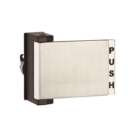 Push Pull Paddle Door Handle | Aluminum Finish Right Hand