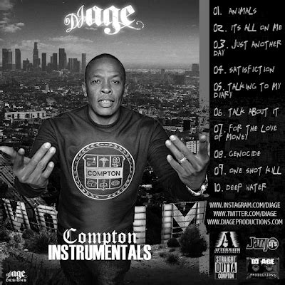 DJ AGE: DJ AGE Presents Dr Dre 'Compton - Album Instrumentals' 2015