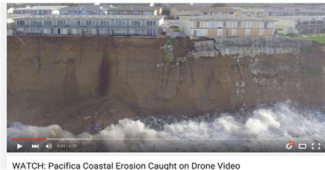 Drone video captures erosion under California cliff-side dwellings