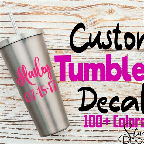 Tumbler Decal - Etsy