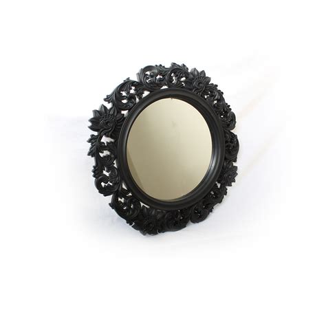 Buy Black Oval Mirror in Barbados | Fashionation