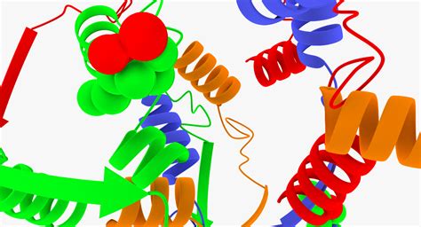 3d animation enzymes model