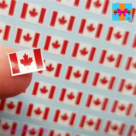 Canadian Flag Mini Planner Stickers - Cute Stickers