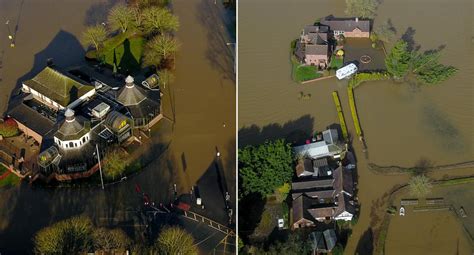 In pictures: Aerial images reveal the extent of flood devastation as ...