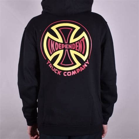 Independent Trucks Two Tone Zip Hoodie - Black - SKATE CLOTHING from Native Skate Store UK