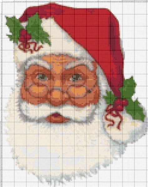 Buy 1 and Get 1 Free Coupon BOGO18! Santa Claus Cross Stitch Pattern Counted Cross Stitch Chart ...