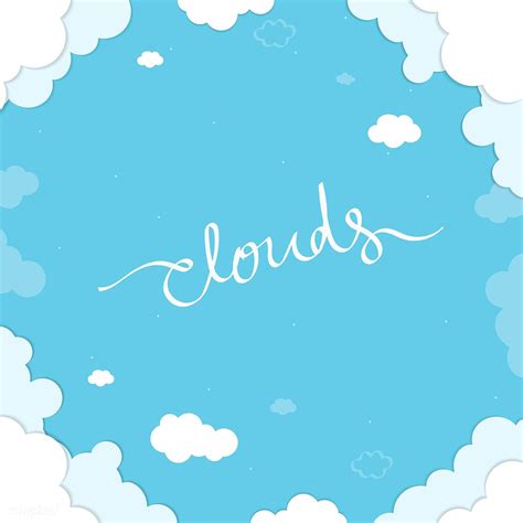 Blue sky with clouds patterned background vector | free image by ...