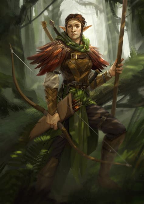 Wallpaper : 1920x2715 px, archer, fantasy art, Simon Tosovsky, Wood Elves 1920x2715 ...