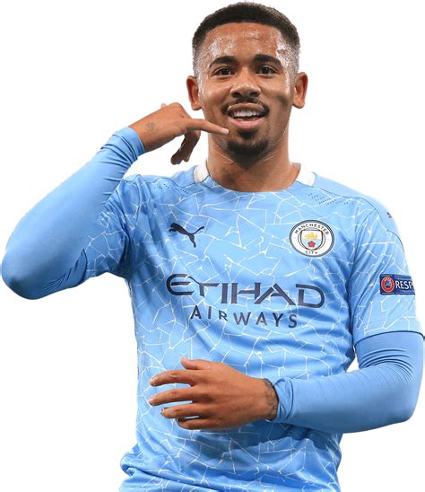 Gabriel Jesus Manchester City football render - FootyRenders