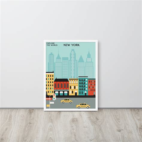 City Poster Wall Art Print City Art City Print New York | Etsy