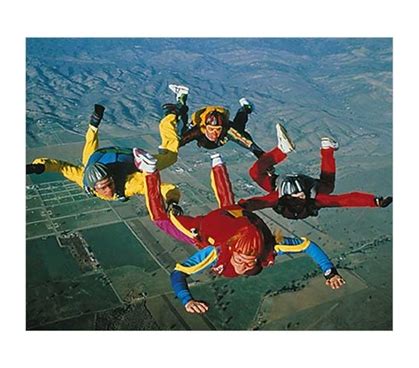 Skydiving - Free Fall Formation Poster College Items Cool Dorm Room ...