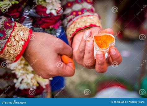 Hindu Marriage Wedding Ceremony,Nepali Wedding Rituals Stock Photo ...