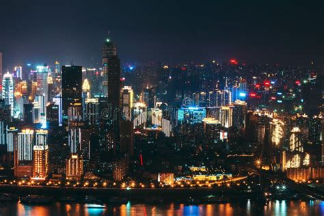 Night View of Chongqing, China Stock Image - Image of constantly, ocean ...